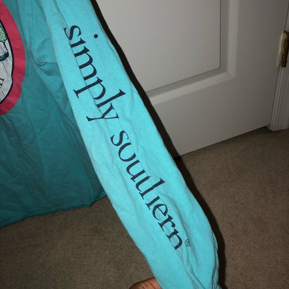 Long sleeve blue simply southern T-shirt - Picture 3 of 3